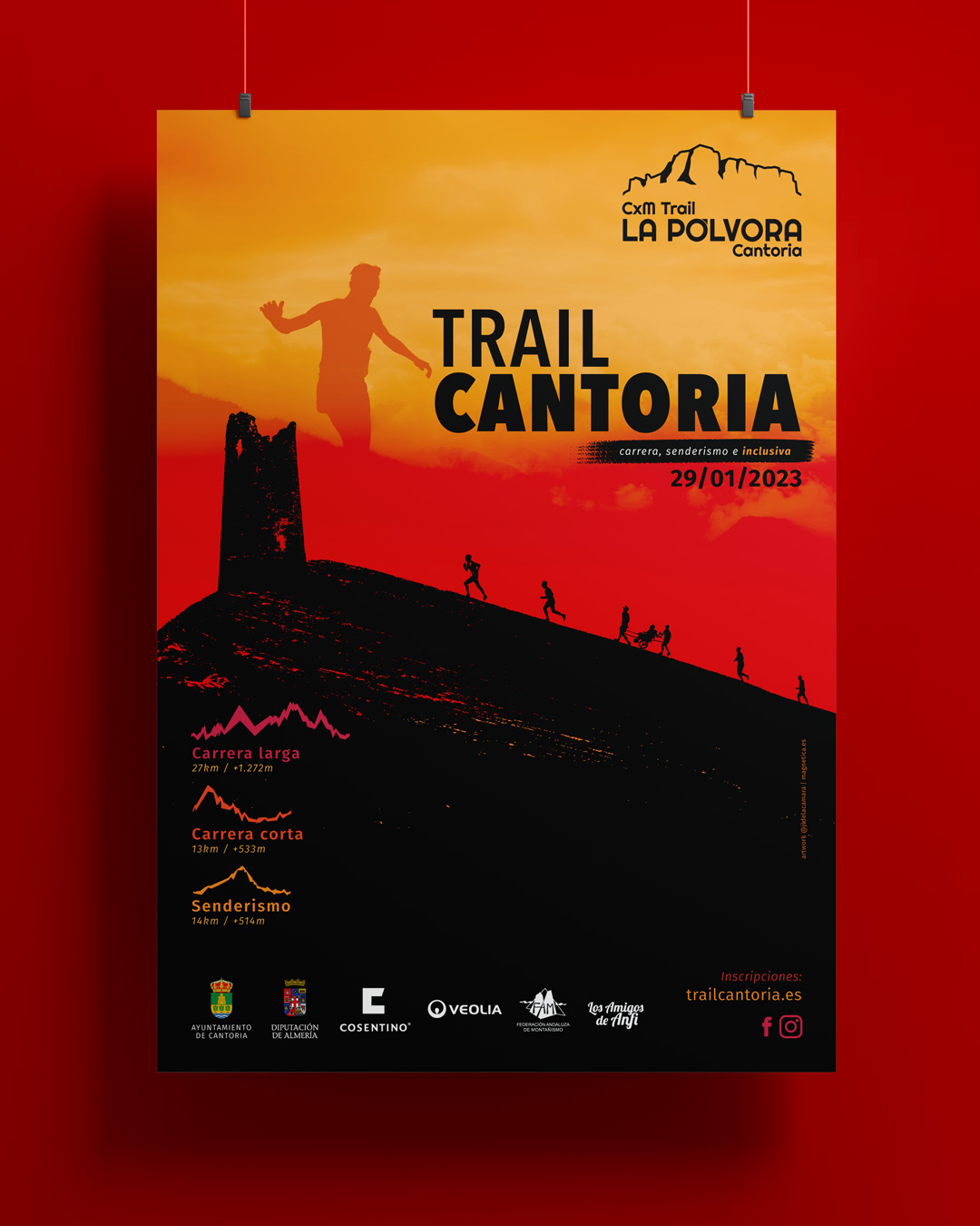 Cartel trail la Pólvora 2023 - Cantoria, Almería