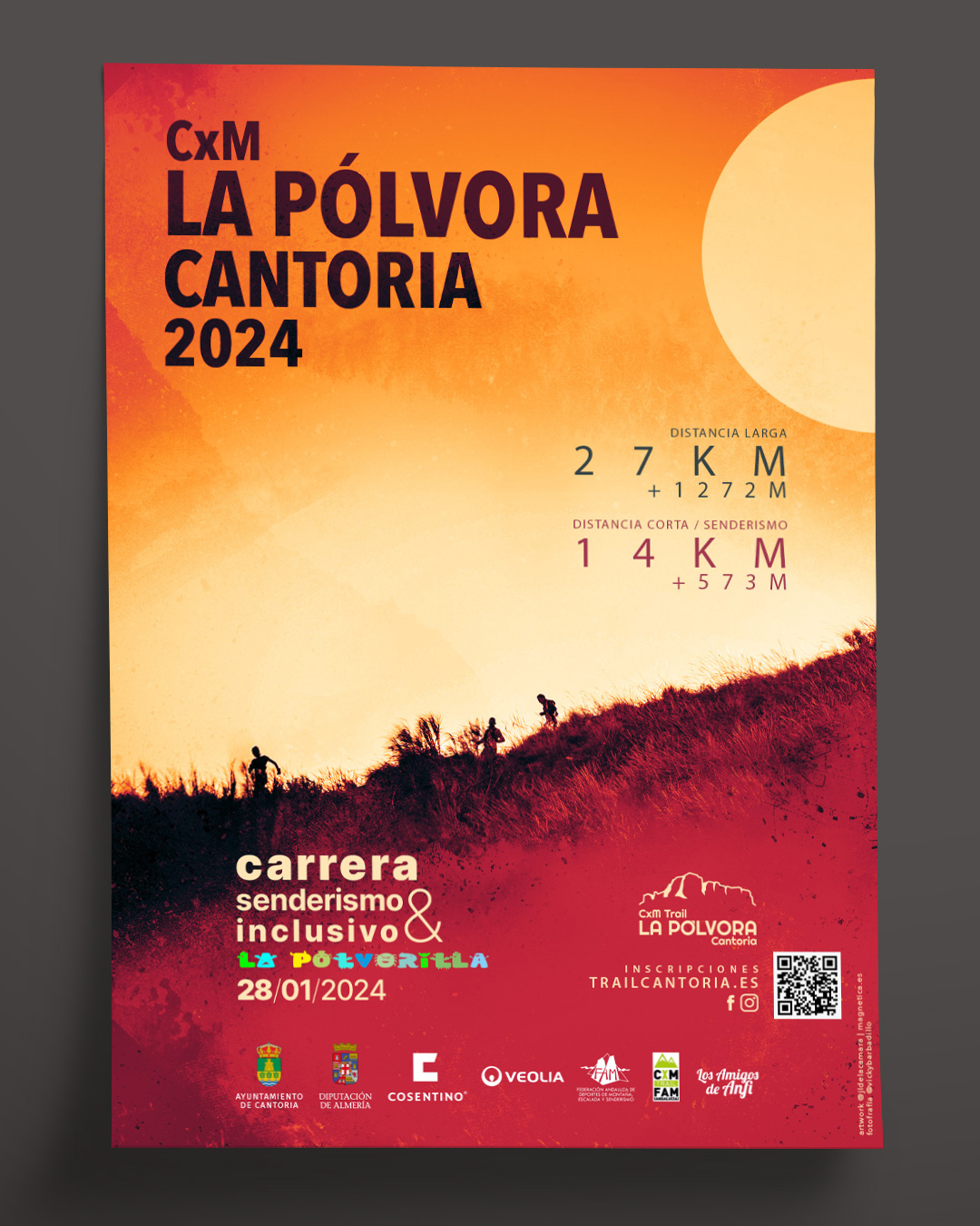 Cartel trail la Pólvora 2023 - Cantoria, Almería